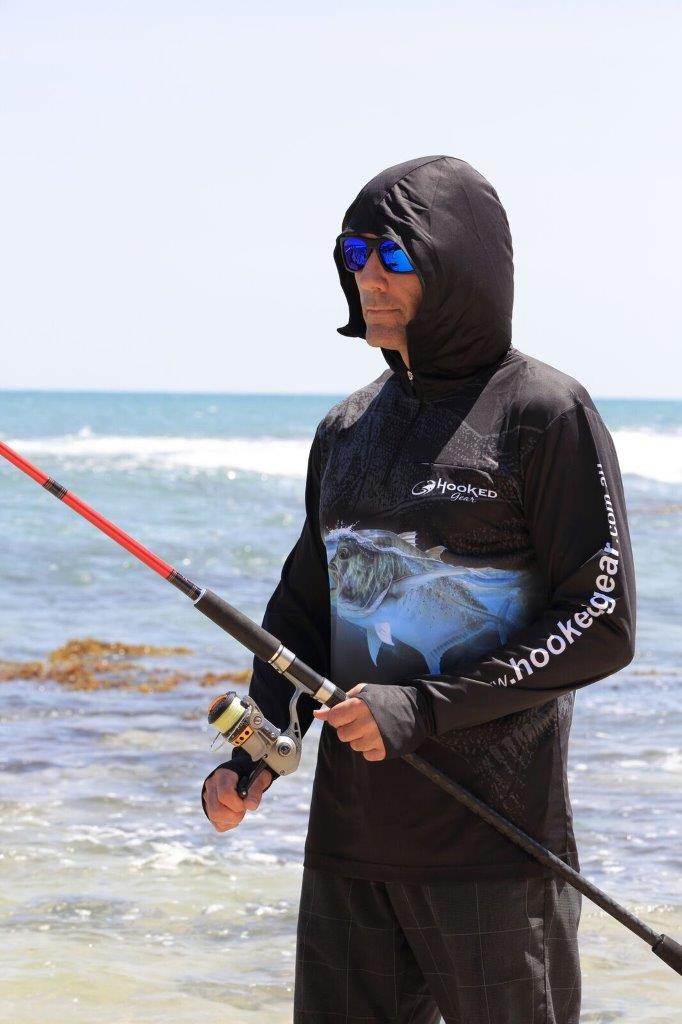 Adults Sun Safe UV Black 'GT' HOODIE - Picture 19 of 20