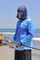 Fish Smart with our Sun Safe UV Protection Full Zip Hoodie Fishing Shirt. Ocean Blue 'Livin the Dream' Design