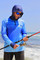 Fish Smart with our Sun Safe UV Protection Full Zip Hoodie Fishing Shirt. Ocean Blue 'Livin the Dream' Design