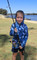 Kids Blue Camo Sun Safe Hoodie - ARPANSA Certified UPF 50+ - Hooked Gear Original Design