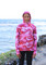 Kids Pink Camo Sun Safe Hoodie - ARPANSA Certified UPF 50+ - Hooked Gear Original Design