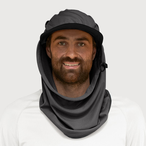 Sun Safe full protection hat - Charcoal Blue Colour