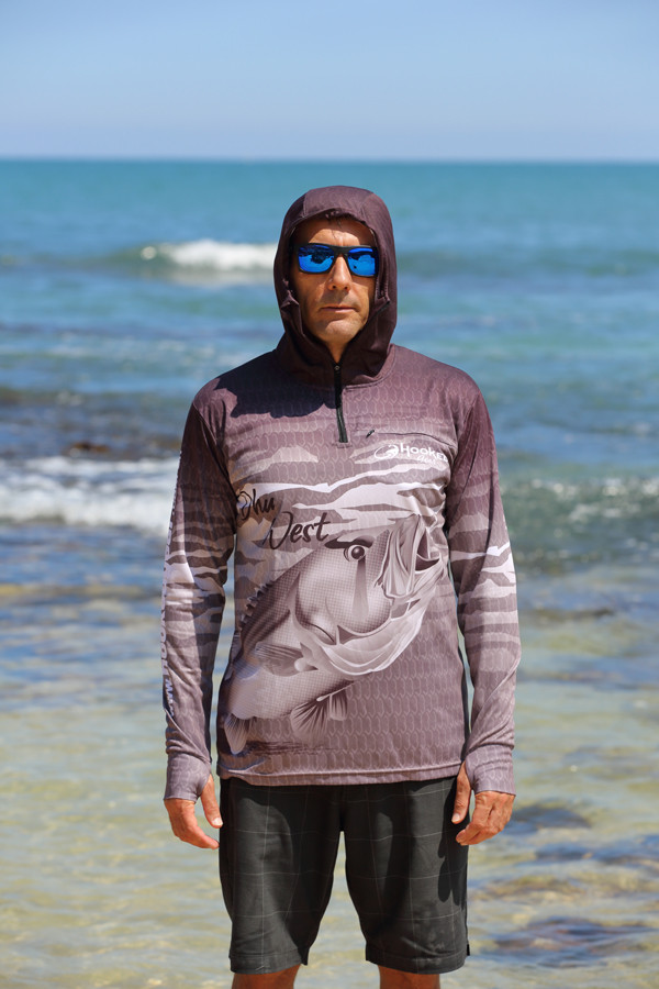 Adults Sun Safe UV 'Dhufish' HOODIE - Hooked Gear