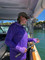 Ladies Purple Sun Safe Fishing Shirt Hoodie