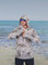 Adults UPF 50+ Sun Safe Super Lightweight Hoodie Grey Splash