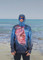Lightweight quick-dry fishing hoodie being worn in the Australian sun - ARPANSA certified.