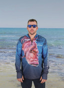 Sun Safe Hoodie Snapper Design