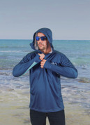 Adults UPF50+ Sun Safe Super Lightweight Hoodie TEAL