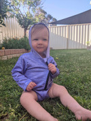 Baby Sun Safe Purple Sun Suit