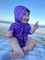 Baby Sun Safe Purple Sun Suit