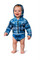 Hooked Gear Baby Sun Safe Maximum UV Protection Hoodie (00 to 18 Mths) - Coral Print