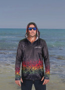 Adults UPF 50+ Sun Safe Super Lightweight Black Rasta