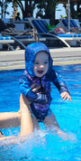 Baby Snapper Sun Suit Hoodie