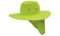 Fluro Green Canvas Sun Hat with Flap