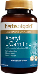 Herbs of Gold Acetyl L-Carnitine 60 Caps