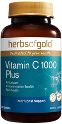 Herbs of Gold Vitamin C 1000mg Plus Zinc and Bioflavonoids 60 Tabs