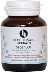 Sage 1000mg 60 Capsules Hilde Hemmes Herbals