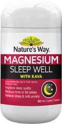 Magnesium Sleep Well with Kava 60 Tabs x 3 Pack