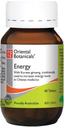 Oriental Botanicals Energy 60 Tablets