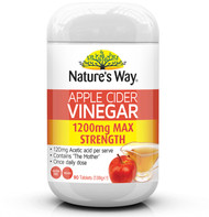Apple Cider Vinegar 1200mg 90 Tabs x 3 Pack Nature's Way 
