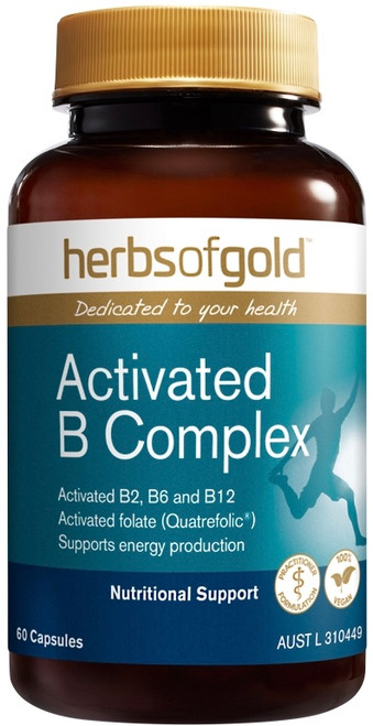 Herbs Of Gold Activated B Complex 60 Caps On Sale!