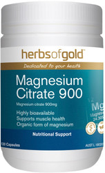 Herbs of Gold Magnesium Citrate 900 120 Caps