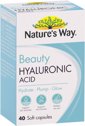 Nature's Way Beauty Hyaluronic Acid 40 Caps x 3 Pack