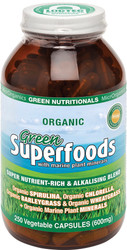 Green Nutritionals Green Superfoods 600mg 250 Caps