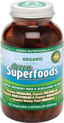 Green Nutritionals Green Superfoods 600mg 120 Caps