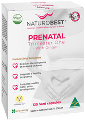 NaturoBest Prenatal Trimester One with Ginger 120 Caps