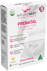 NaturoBest Prenatal Trimester One with Ginger 60 Caps