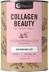 Nutra Organics Collagen Beauty with Verisol + Vitamin C Skin Hair Nails Gut Unflavoured 450g