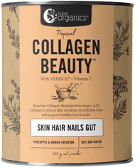Nutra Organics Collagen Beauty with Verisol + Vitamin C Skin Hair Nails Gut Tropical 300g