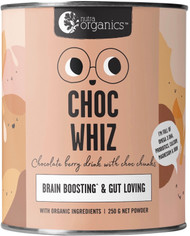 Nutra Organics Choc Whiz Brain Boosting & Gut Loving 250g