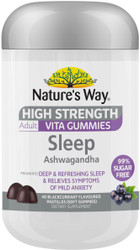 Nature’s Way Sleep Ashwagandha High Strength 40 Adult Vita Gummies x 3 Pack