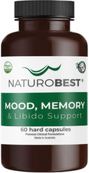NaturoBest Mood, Memory and Libido Support 60 Caps