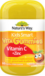 Nature's Way Kids Smart Vitamin C + Zinc 60 Vita Gummies x 3 Pack