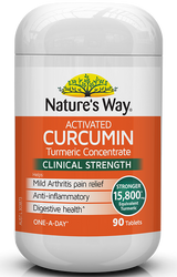 Activated Curcumin Turmeric Concentrate 90 Tabs x 3 Pack Nature's Way