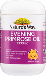 Nature's Way Evening Primrose Oil 1000mg 200 Caps x 3 Pack