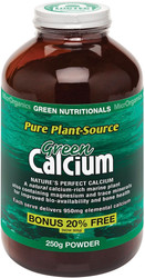 Green Nutritionals Pure Plant-Source Green Calcium 250g Powder