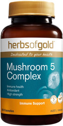 Herbs of Gold Mushroom 5 Complex 60 Caps