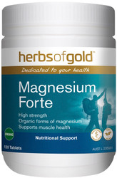 Herbs of Gold Magnesium Forte Organic 120 Tabs
