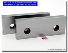 8RJV8251A (8x2.5x1) Top/Bottom Reversible Aluminum Machinable Soft