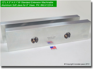 6MJV1231A (12x3x1) Standard Extension Aluminum Machinable Soft