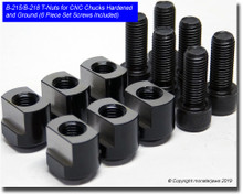 B-215/B-218 Jaw T-Nuts for CNC Chucks Hardened and Ground (3 Piece Set Screws Included)