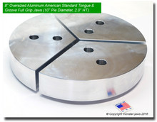 Details about   RTG-8400A ALUMINUM ROUND JAWS FOR TONGUE & GROOVE 8" CHUCK WITH A 4" HT 3PC SET 
