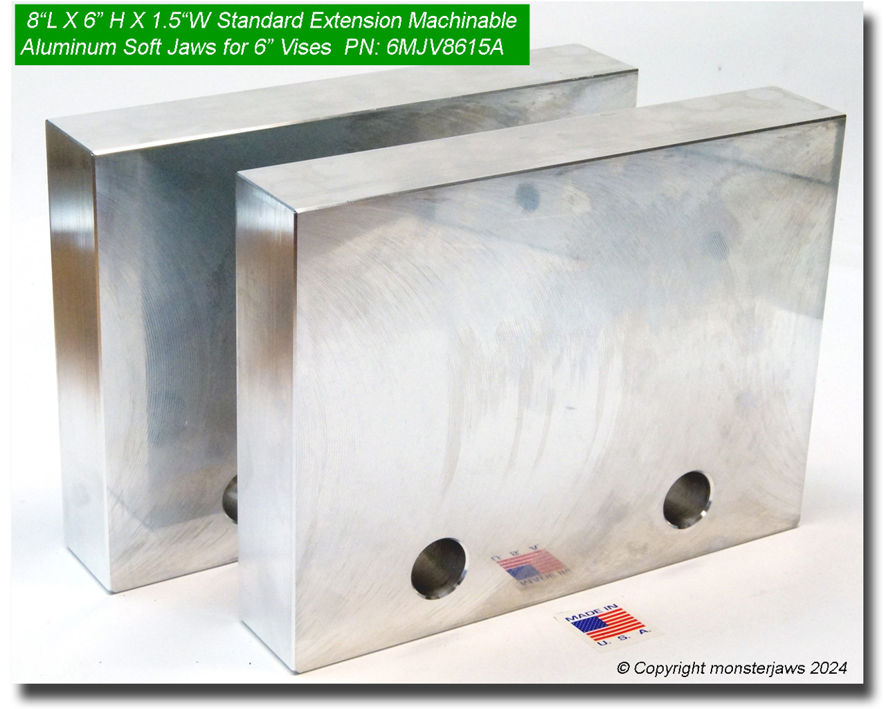 6MJV8615A (8x6x1.5) Standard Extension Aluminum Machinable Soft