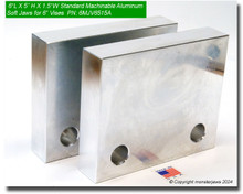 6 x 5 x 1.5" Aluminum Standard Soft Jaws for 6" Vises