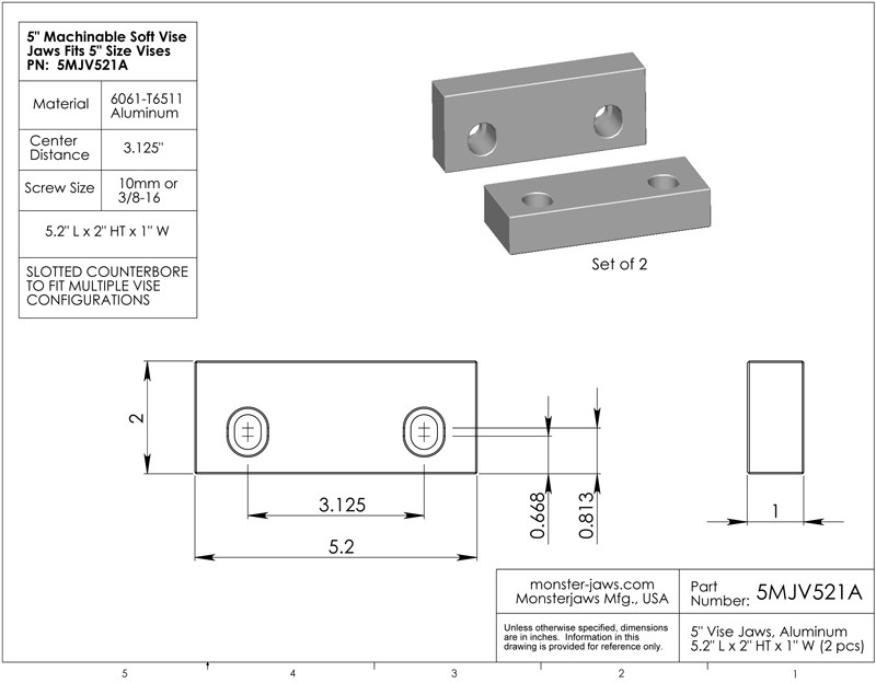 Aluminium Scheiben M5 (10mm o/d) Paket x 5 (WA5-5)