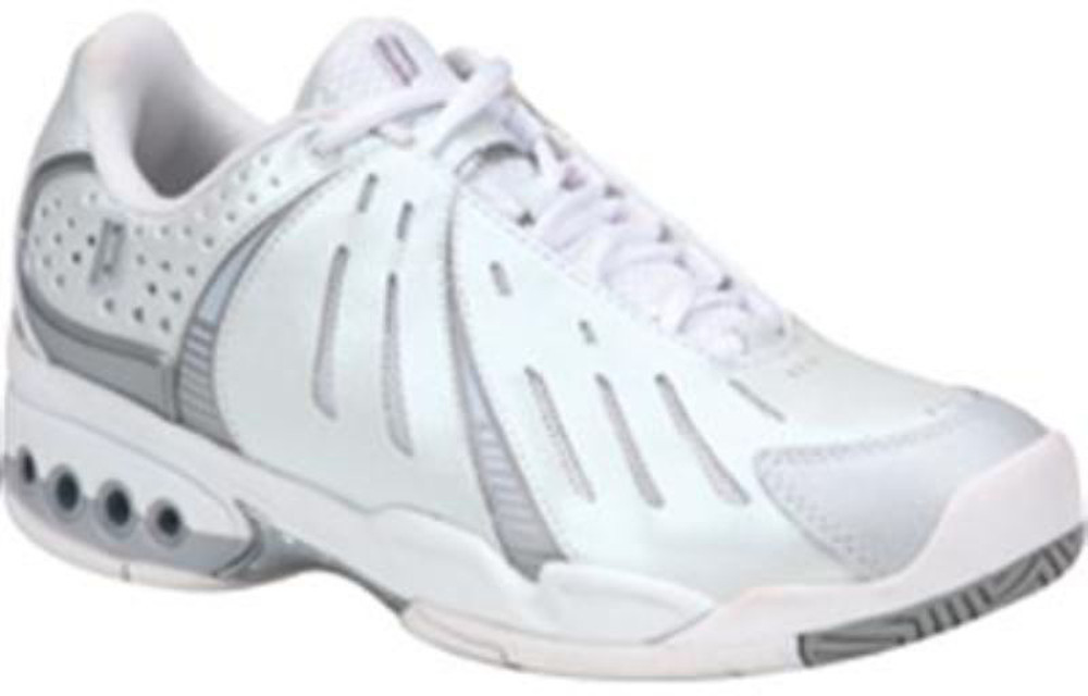 silver tennis shoes